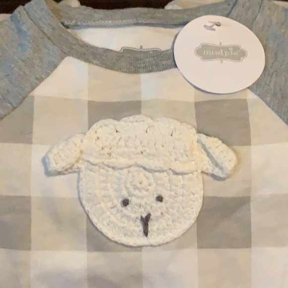 NWT Mud Pie Sheep Lamb Sleeper sz 3-6m - Picture 2 of 3